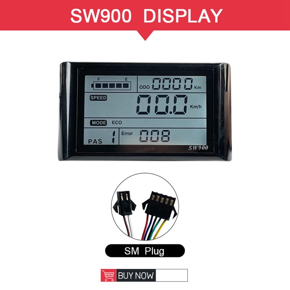 36V 48V 750W 1000W Brushless 30A Contrôleur Kit de frein d'accélérateur avec LED SW900 Affichage E-Bike Pièces