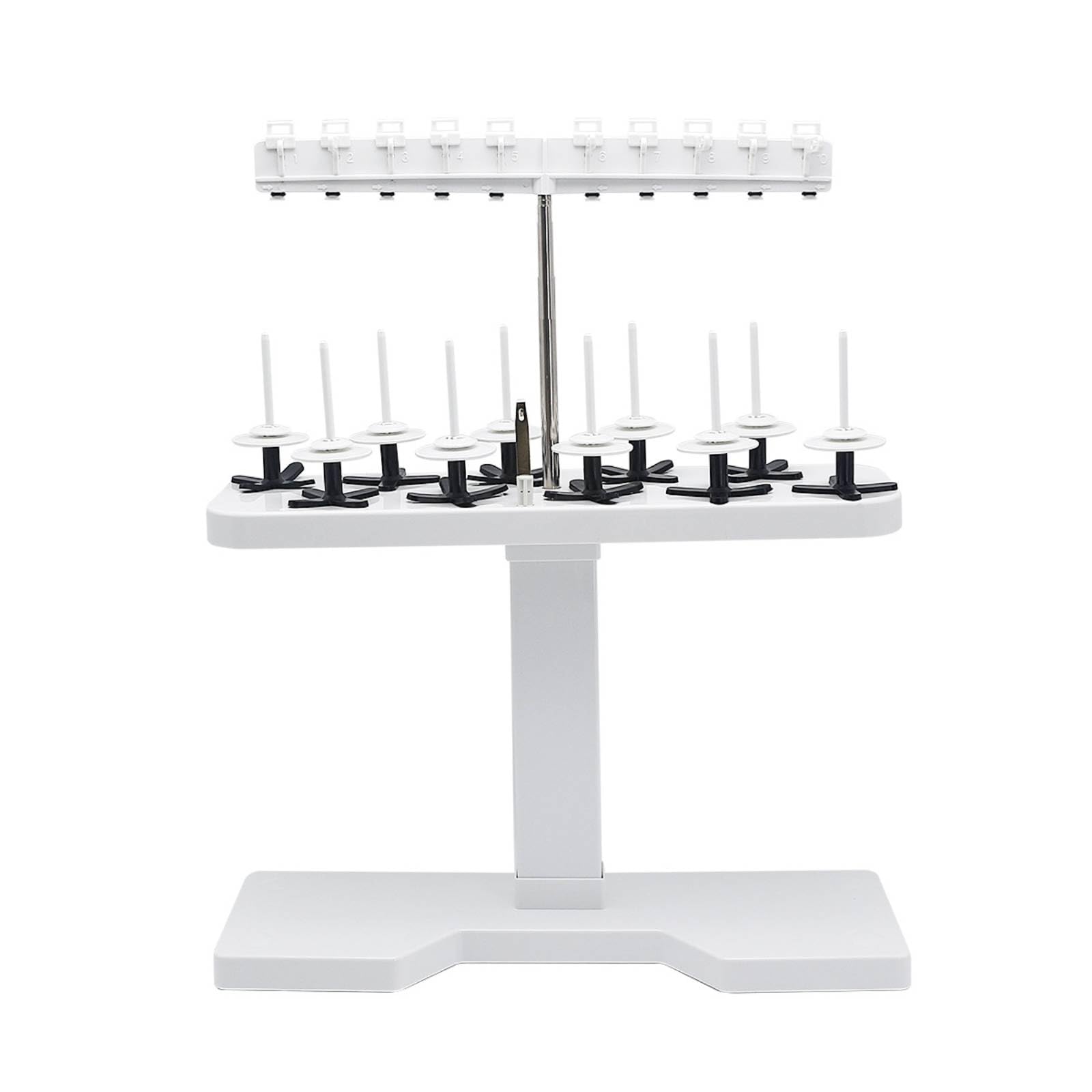 Support à Fils pr 10 Bobines Positionné à l'arrière Porte-Bobines Cture Base Autoportante Anti-Emmêlement pr Projs DIY