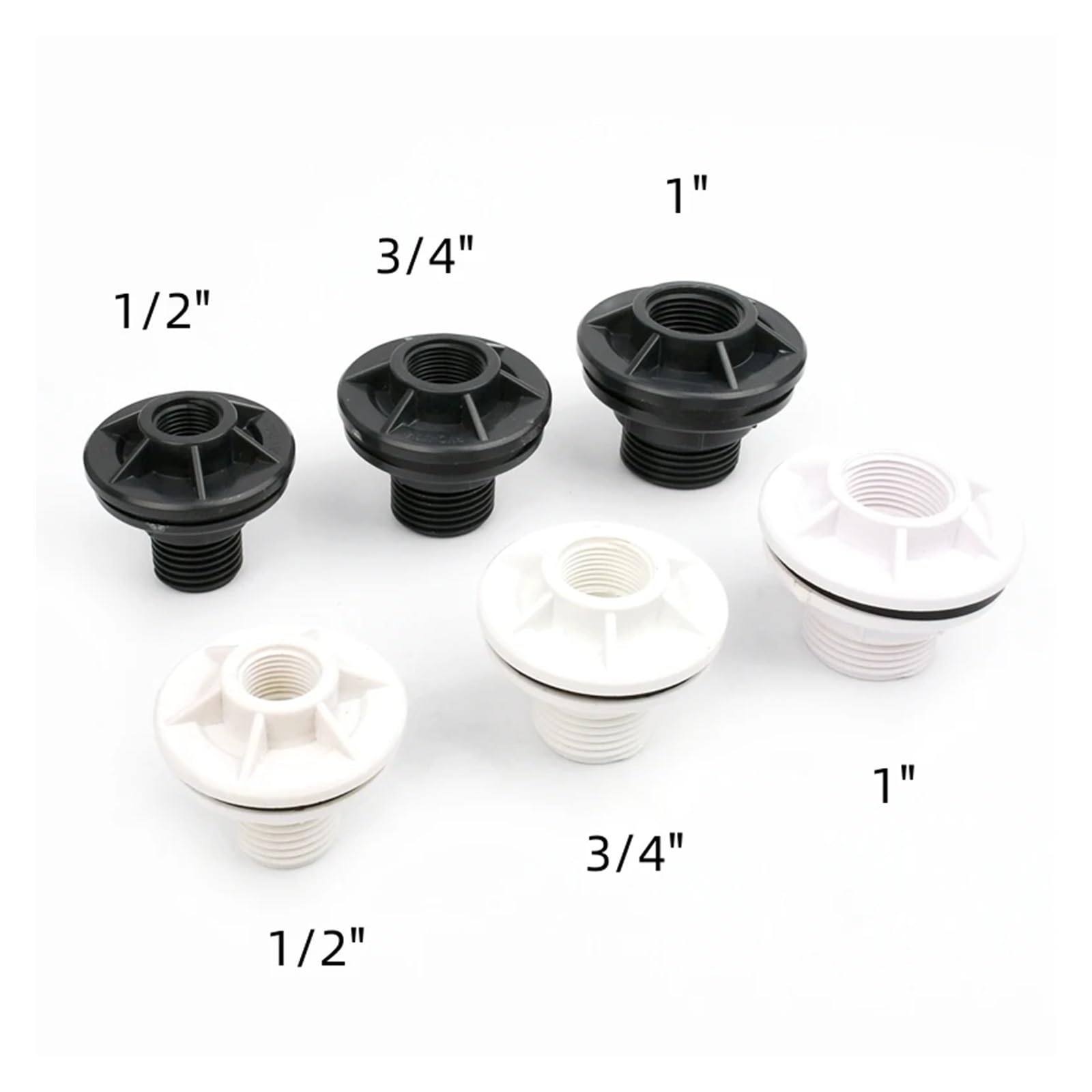 Conectores for tanques de agua con rosca hembra doble, accesorios for tuberías de riego de jardín, conectores for peces(PURPLE,5 pieces)