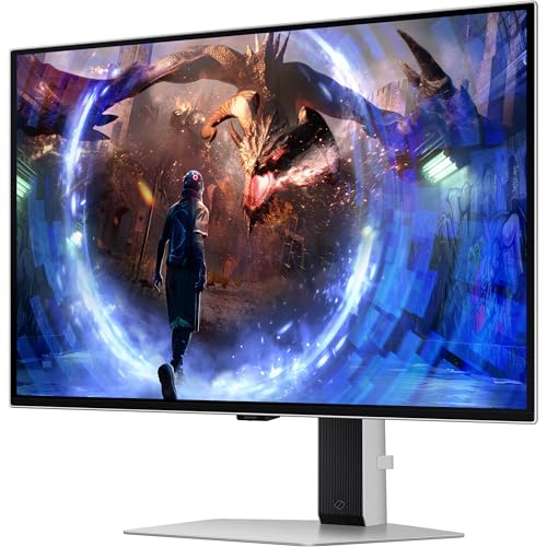 Image of Samsung 27 inch Odyssey OLED G6 QHD Gaming Monitor 360Hz Display with Anti-Glare, Flicker Free, VESA Mount (100mm) & Dockztorm USB Port Expander, DisplayPort, HDMI, Silver (LS27DG602SNXZA)