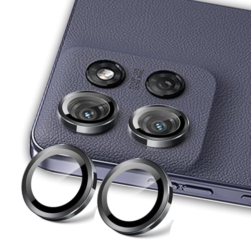 Ltezixal [2-Pack Camera Lens Protectors for Moto G Power 5G 2025, Scratch-Resistant HD Clarity Ultra-Thin Tempered Glass Camera Cover with Aluminum Edging,Individual Metal Lens Cover,Black