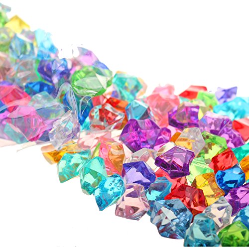 Pmland Acrylic Ice Rocks Crystals Gems 180 Pieces Bag For Vase Filler Table Scatter Party Wedding Arts Crafts Decoration And Display - Assorted #TOP4