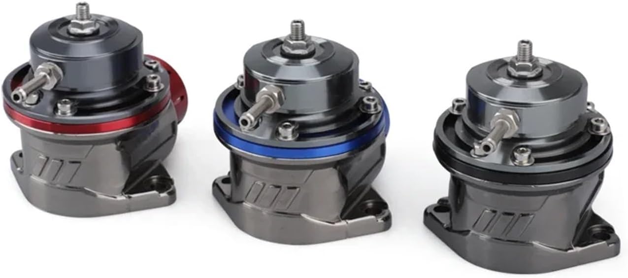 Multi-Car Compatible Turbo Valve Racing Car Fv 40mm Aluminium Float Valve Blow-Off Valve Floating Valve with Adapter 3 Colors Easy Installation with Adapter Kit(Blue)