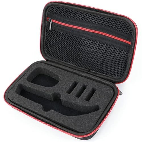 LinMei Travel Trimmer Case Compatible with One Blade QP6510/70 QP6520/70 Pro Wet Dry Electric Shaver Hard Portable Storage Carrying Case for Shavers and Accessories Qp6520 (Red+black)