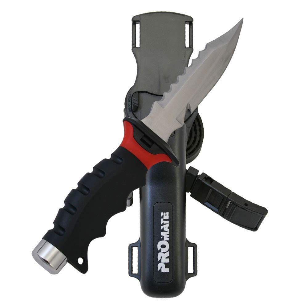 Promate KF510-Red, Sharp Tip Stainless Steel Knife