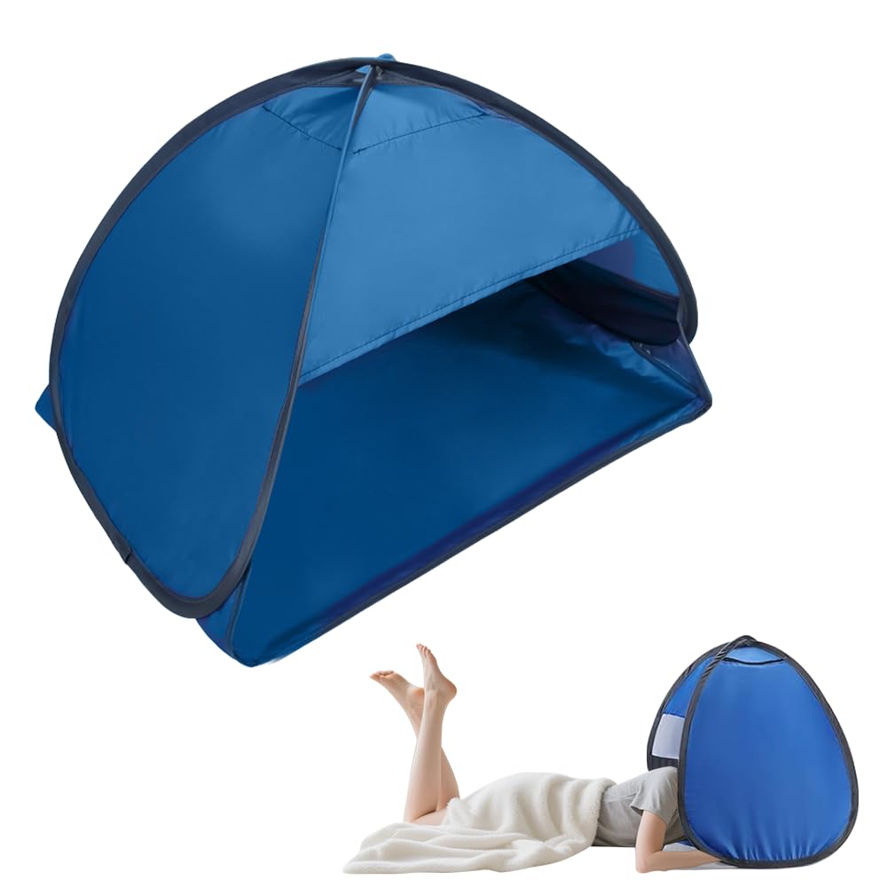 Mini tente de tête, tente de plage Pop Up, appuie-tête avec sac de rangement, protection solaire de voyage, petite tente de plage pour chien, tente instantanée automatique pour extérieur, plage