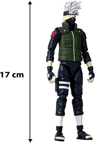 Miniatura 7 de Anime Heroes Naruto Figura de acción de Hatake Kakashi Cuarta Gran Guerra Ninja Figura de Hatake de 6.7 in con manos y accesorios adicionales