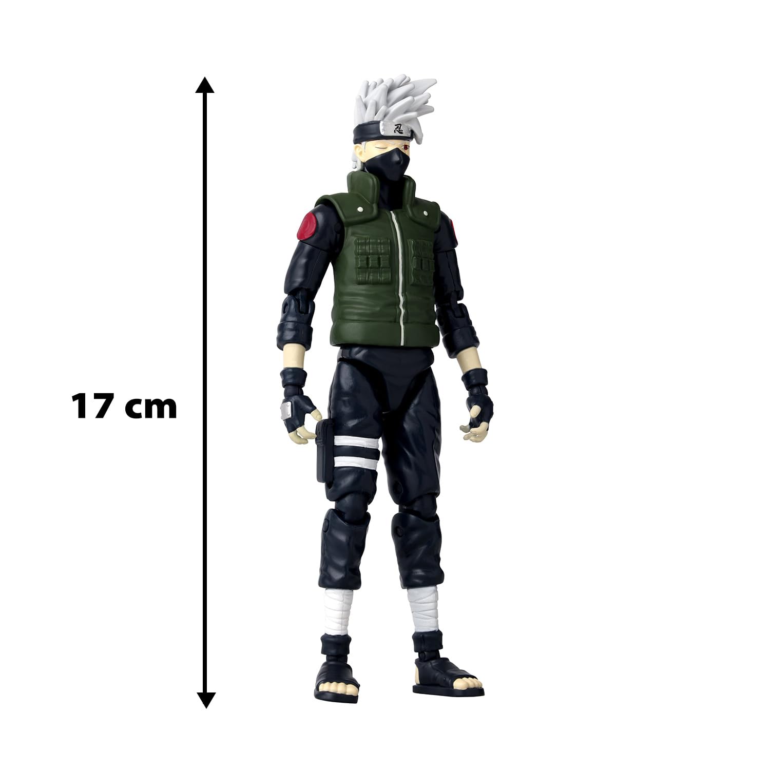 BANDAI - Anime Heroes - Naruto Shippuden - Figurina Manga Anime heroes 17 cm - Kakashi Hatake (Quarta Grande Guerra Ninja) - Figurina Kakashi articolata - Giocattolo per bambini 4 anni e + - 36963