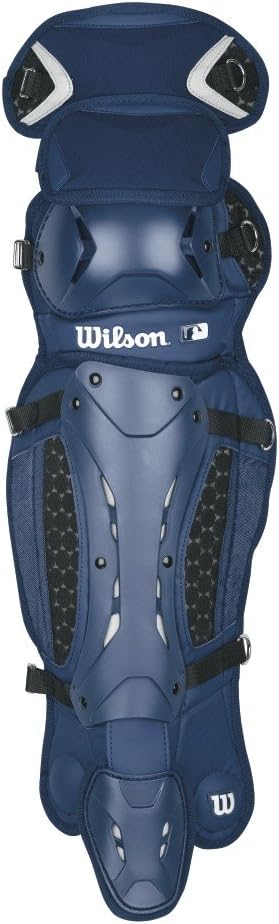 Wilson Promotion Baseball Leg Guards with Isoblox, Navy, Intermediate