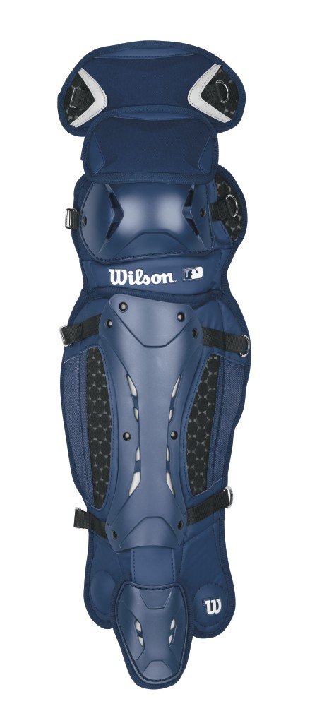 Wilson Promotion Baseball Leg Guards with Isoblox, Navy, Intermediate