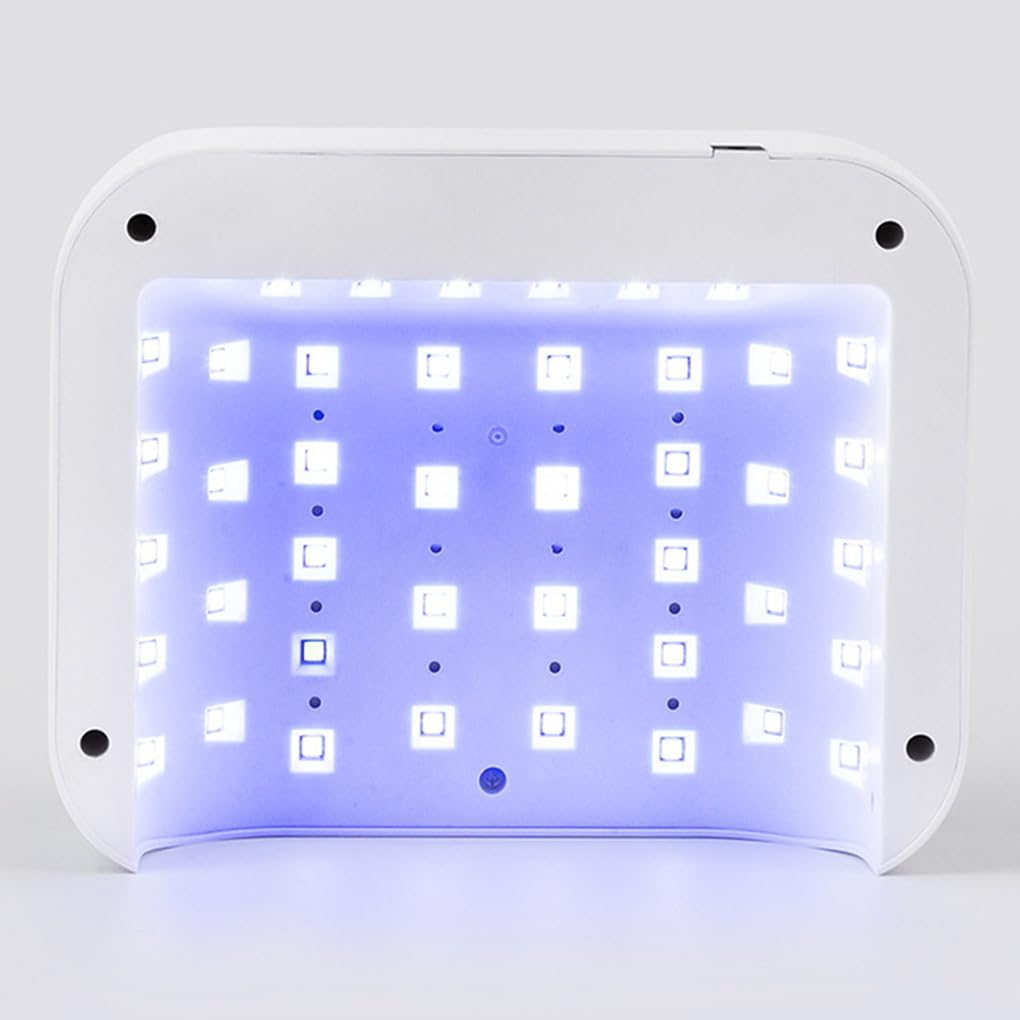 Lámpara de uñas UV LED con pantalla LCD táctil y acabado brillante de diamante ABS, batería 6000 mAh.