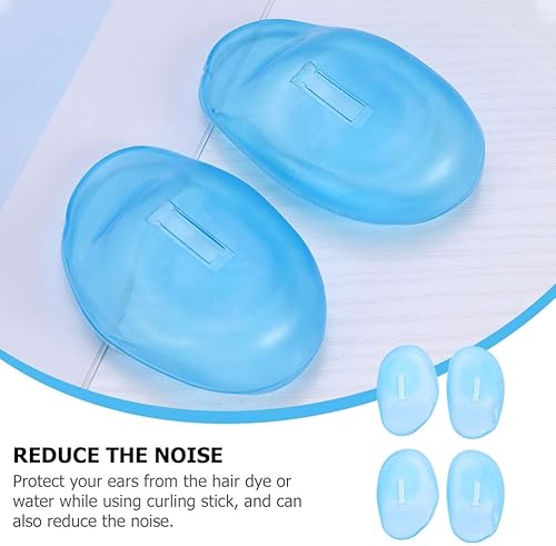 Miniatura 3 de DOITOOL 12 protectores de silicona para los oídos, reutilizables, impermeables, protectores para la ducha, colorantes, peluquería y uso en salones