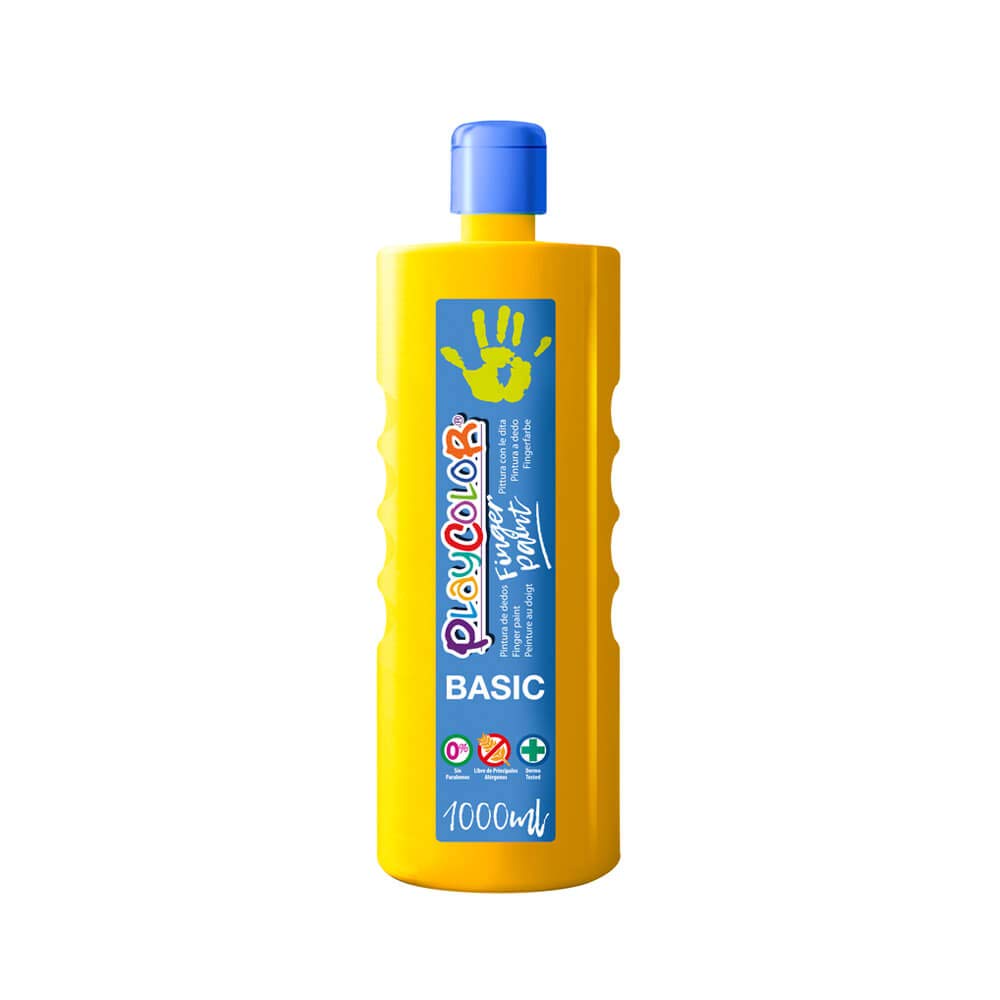 Playcolor Finger Paint 1000ml Amarillo - Pintura De Dedos - 17811