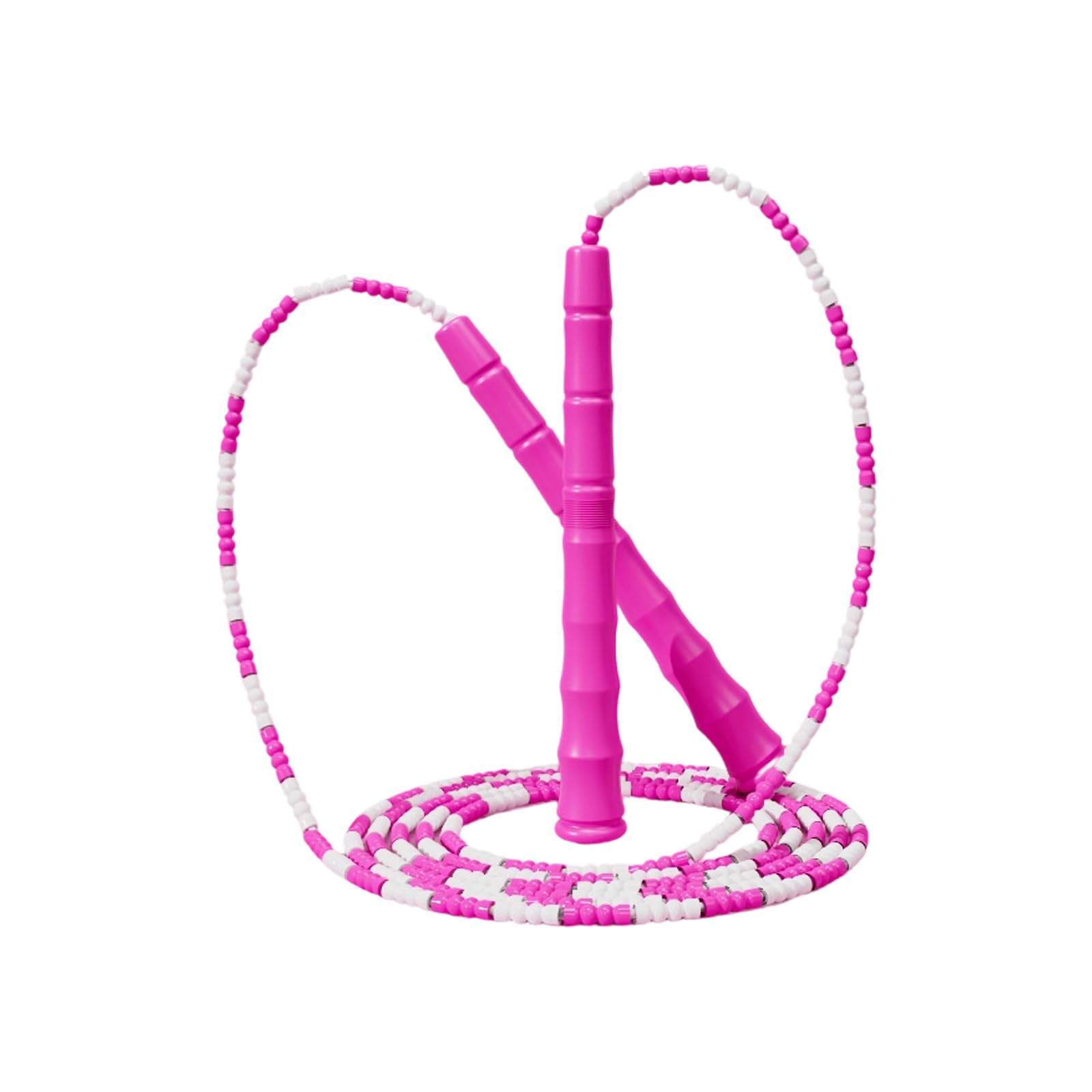 BWANGIAO Soft Beaded Jump Rope With Tangles Resistant Designs For Workout And Fitness Training Adjustable Length Skipping Rope