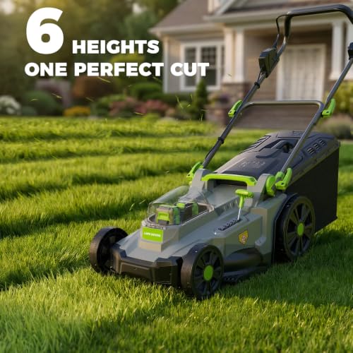 Image of 17 inch Cordless Lawn Mower, 40V Electric Lawnmower for Garden /Patio /Yard