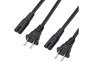 Non-Polarized Nema 1-15P Power Cord