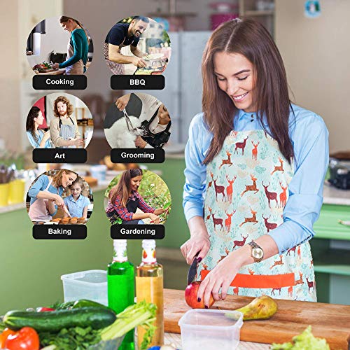 Zihuatailor Pvc Kitchen Apron For Women With Pockets thumb #5