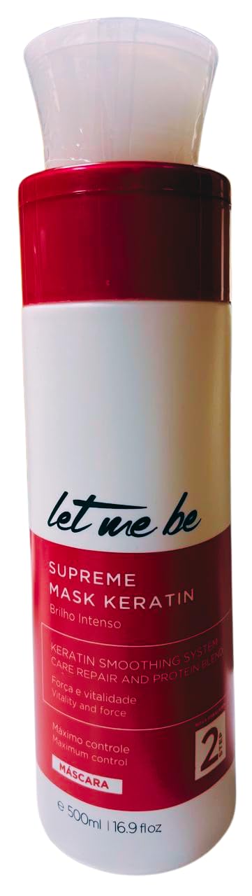 Let Me Be SupremeMask Keratin STEP 2 Mascarilla para Alisado Brasileño de Larga Duración 500ml