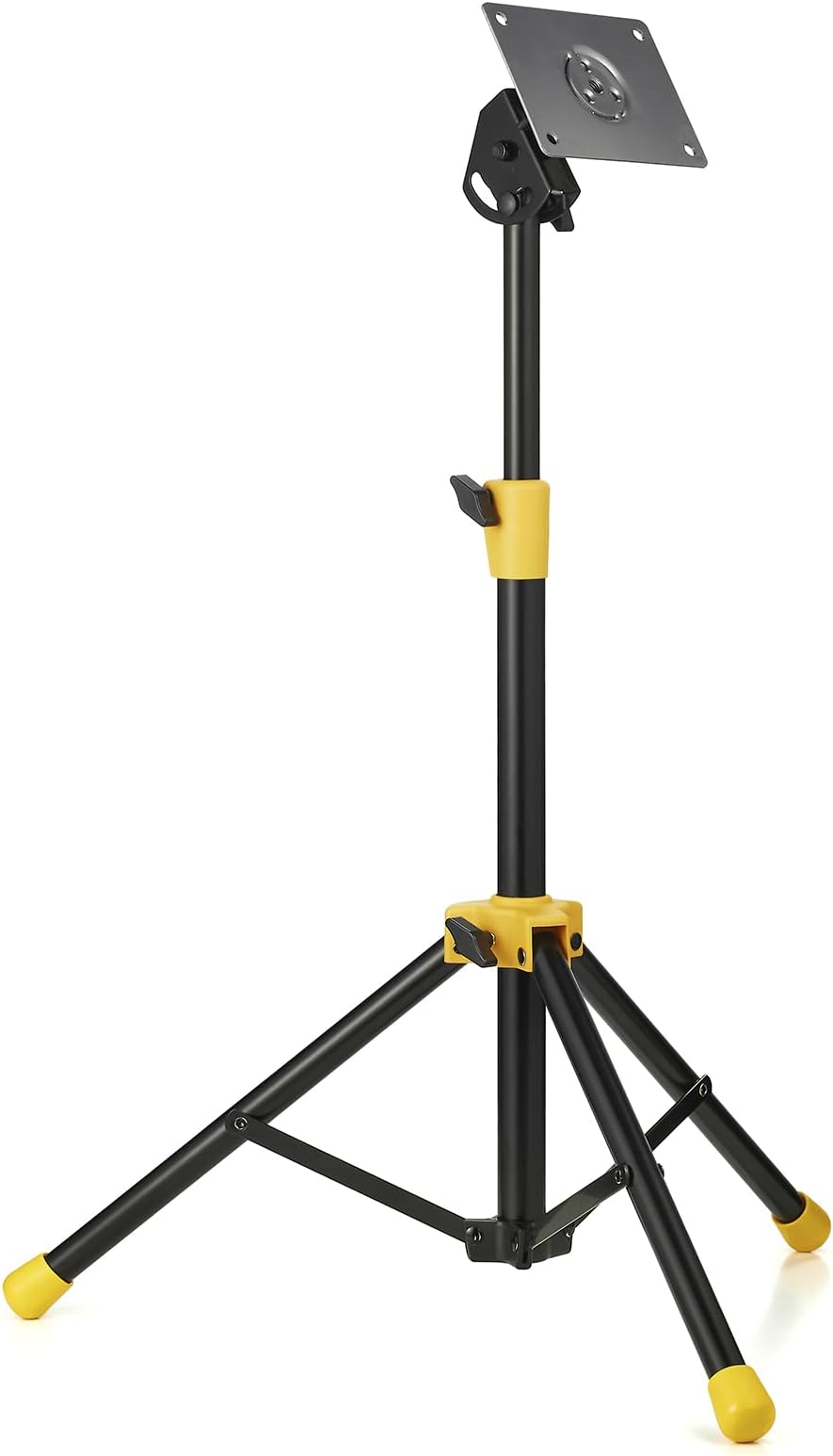 - TENTEOTEN Electronic Mounting Stand with Plate, Portable Mounting Stand for Electronic Modules & Controller Multi Pads and Drum Pads (Yellow)