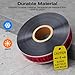 300 Feet Caution Buried Electric Line Below Detectable Safety Tape with Above-Ground Warning Tag, Detectable 2-Inch