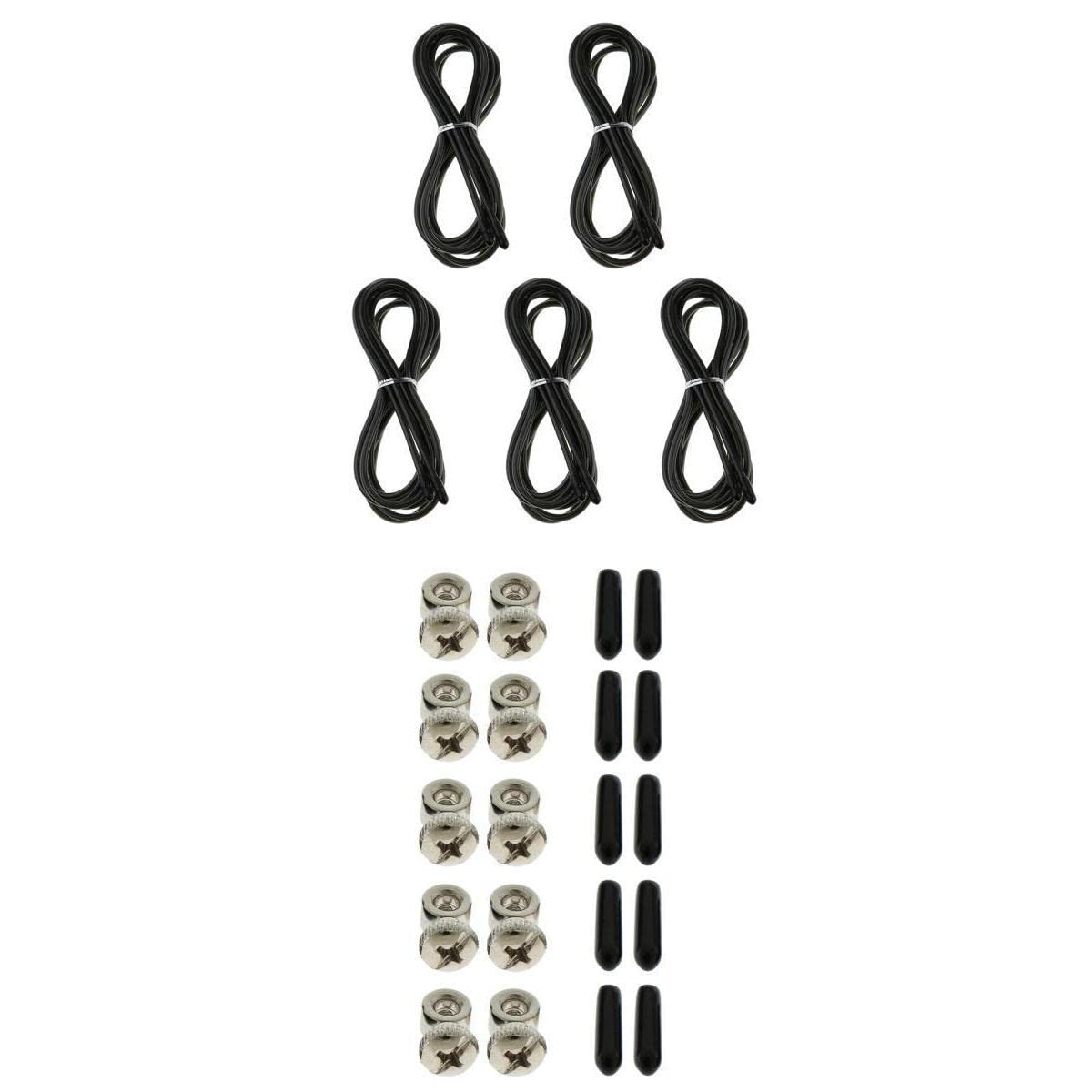 UJEAVETTE Replacement Jump Rope Cord Speed Rope Cable Adjustment Screws End Cap Black-Sporting Goods- Fitness Running & Yoga- Fitness Equipment & Gear- Jump Ropes-image-17
