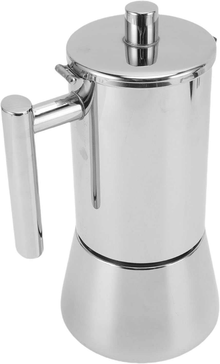 6 Cup Stovetop Maker Pot Italian Coffee Maker with 304 Stainless Steel for Induction Gas Electric Stoves Home Party Camping,6 Cups, Induction Gas Stove Compatible