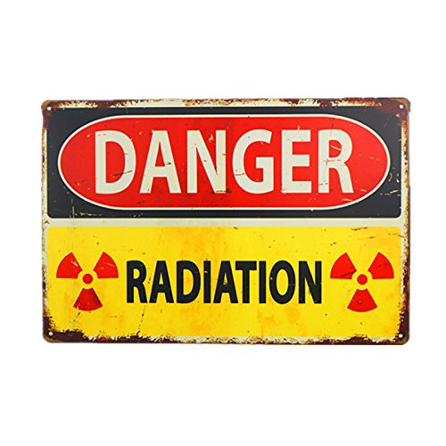 dingleiever-Danger Sign-Danger Radiation Allied Military Vintage Metal Sign -Funny Vintage Signs