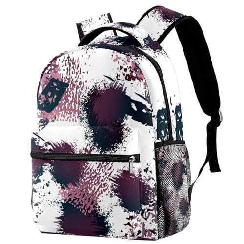 Sac à dos d'école militaire et voyage pour ado | Grand cartable fille garçon imprimé multicolore