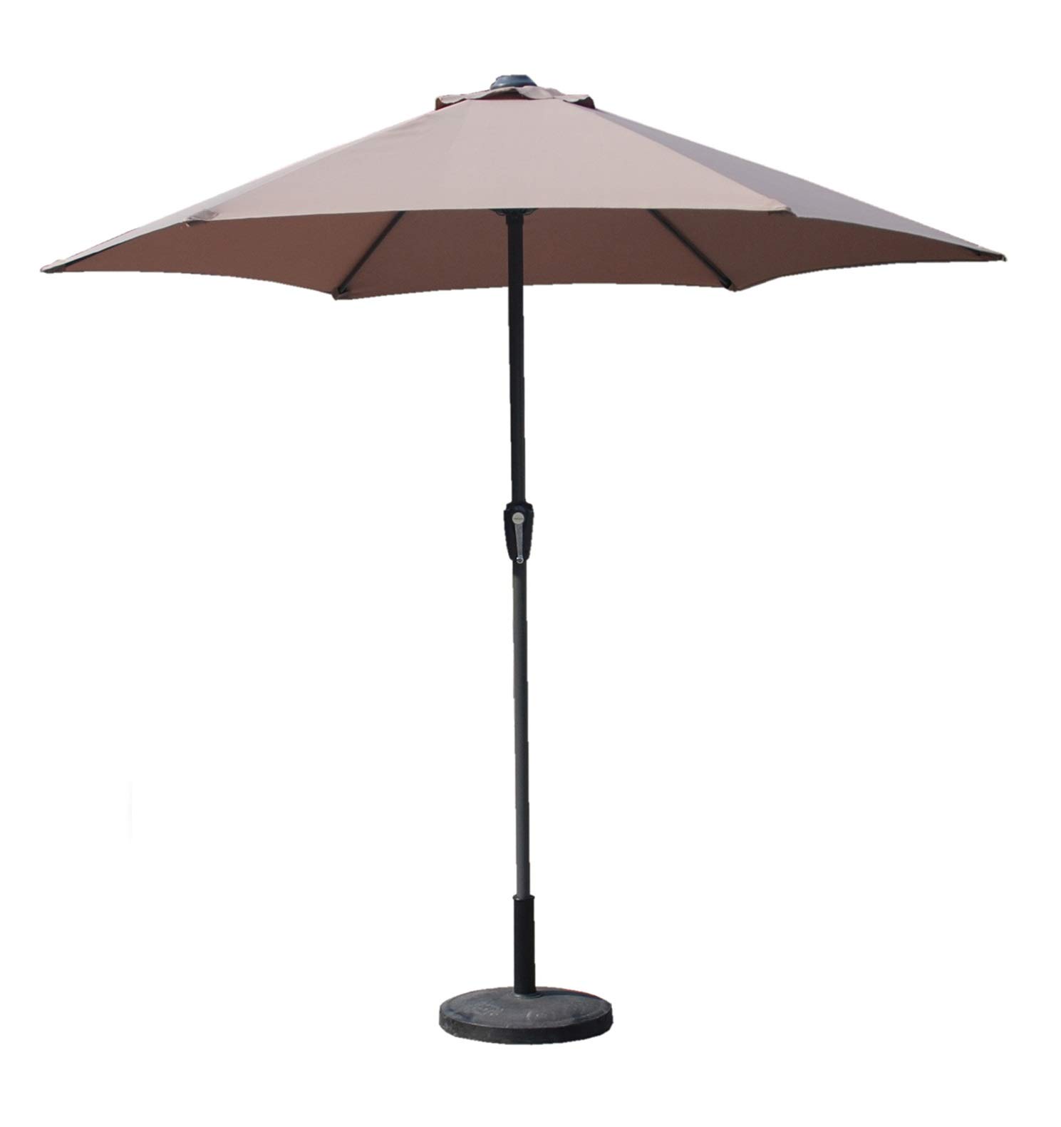 Aluminium Crank Parasols 2m 2.5m 2.7m 3m 3x2m Full & Half/Balcony (3m, Taupe)