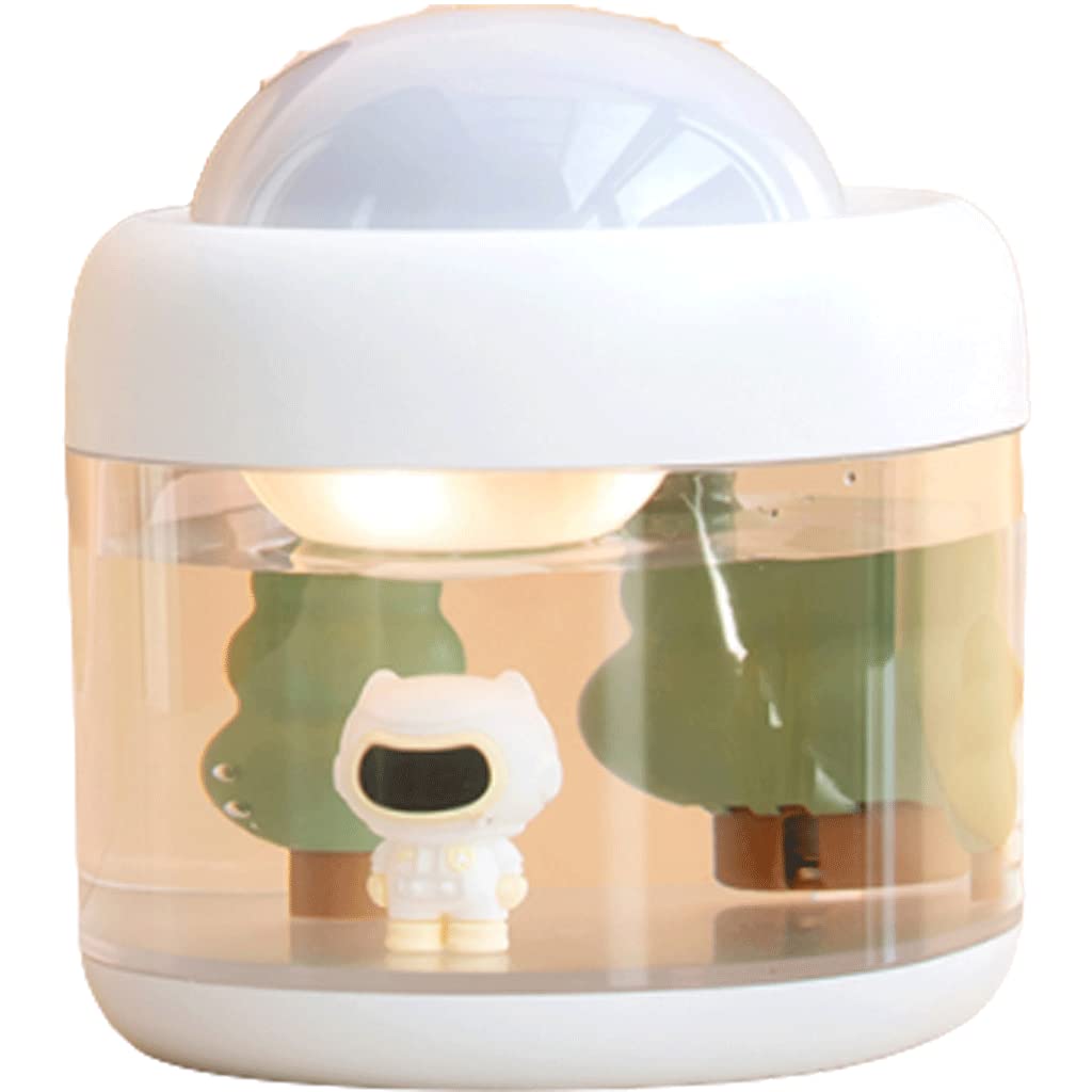 Diffuseur d'huiles essentielles de Chevet, Aide au Sommeil dans l'humidificateur de la Chambre, 500 ML, veilleuse à Projection 3 Couleurs, décoration de Bureau
