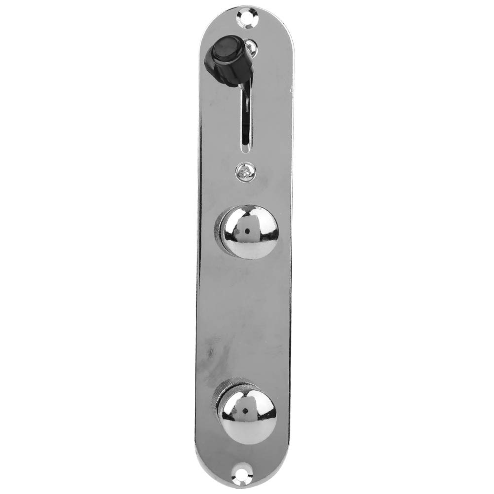 Generic Gitara Wstępnie Okablowana Płyta Sterująca Wygodny do Podłączenia 3-kierunkowy Przełącznik ze Srebrnego Stopu Cynku dla Wykonawców Gitarowych Akcesoria do Instrumentów Muzycznych