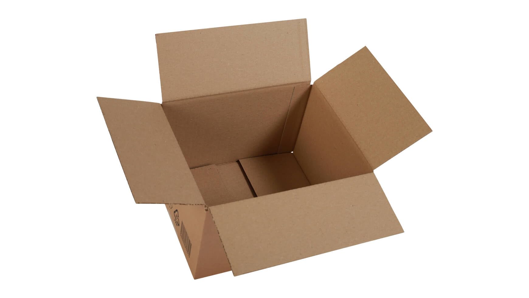 125x Versandkarton Faltkarton DHL Paket M 256 x 206 x 156 mm Braun