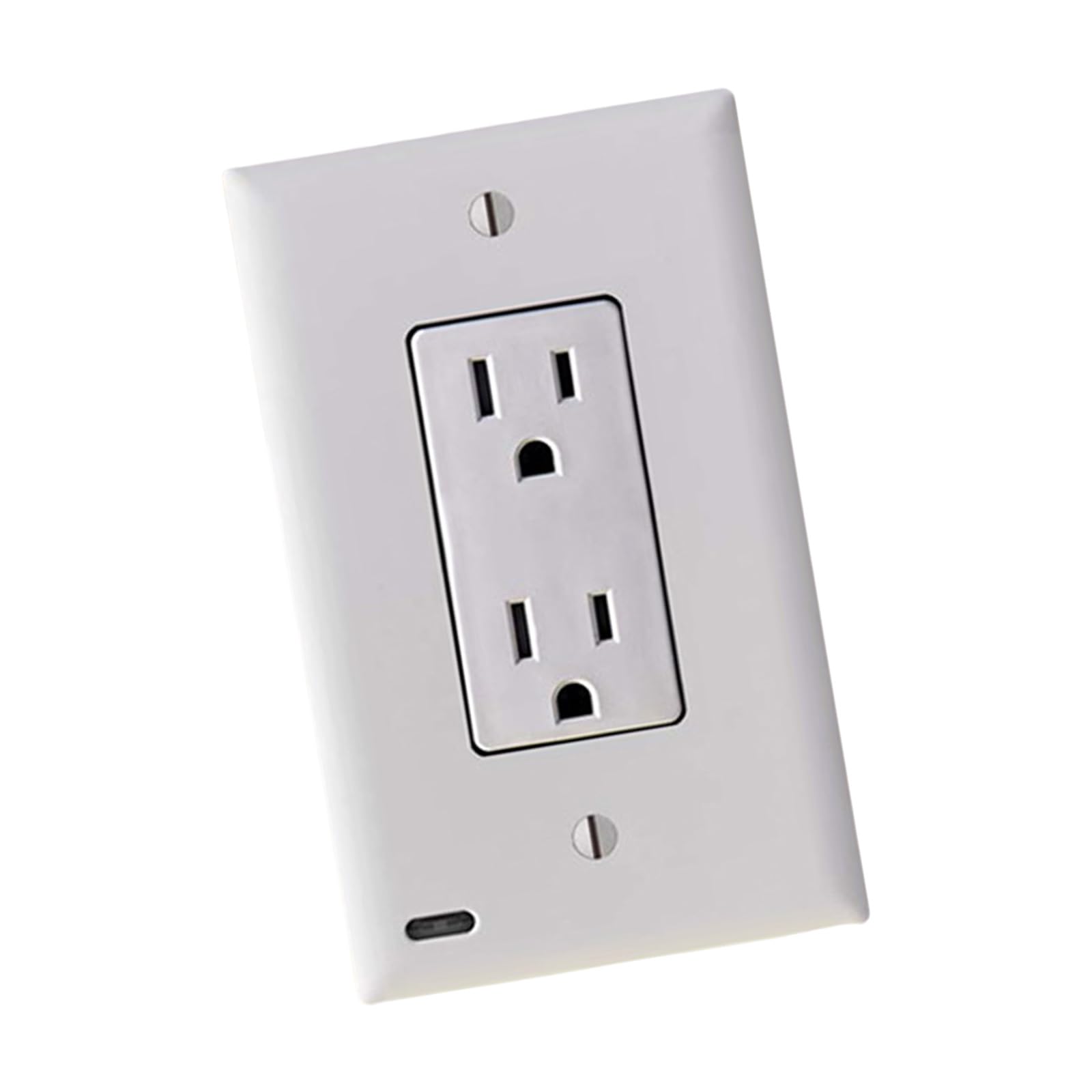 Smarted Wall Sockets Night Lamp with Light Sensing Technology Children Safe Electrical Outlet Panel Lamp Electrical Receptacle Wall Plate