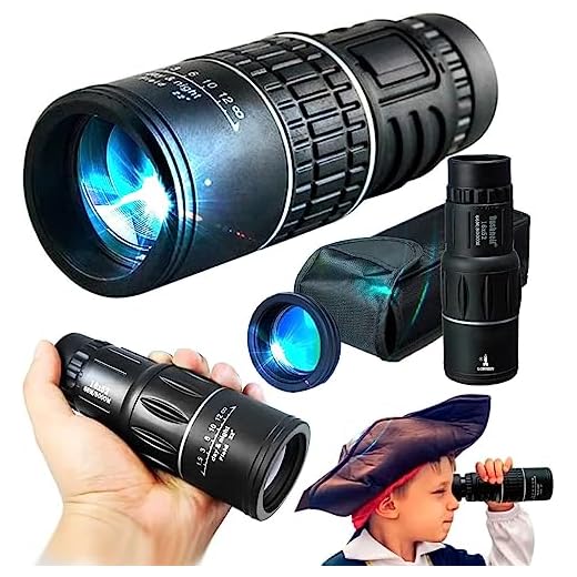 Monóculo Tático Profissional, Longo Alcance 16x52, Zoom De 60 Mts A 8Km, Lente HD Alta Definição, Dia/Noite, À Prova D'água, Material Reforçado.