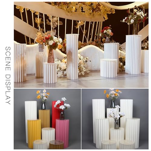 Support de fleur de cylindre d'affichage de centres de table et socles de fête pliants - 4
