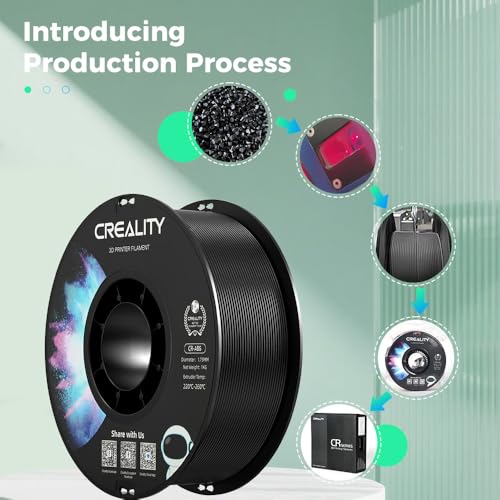 Image of Creality ABS Filament 1.75mm, 3D Printer Filament, No-Tangling, Strong Bonding and Overhang Performance Dimensional Accuracy + /-0.02mm, 2.2lbs /Spool