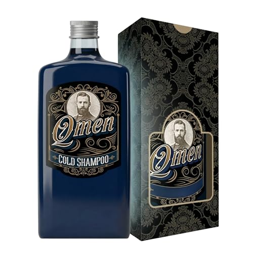 QMEN Champú Hombre Efecto Frío 500 ml | Mentol y Aceite de Menta | Champú Refrescante para Cuero Cabelludo Graso y Picor | Limpieza Purificante y Control de Grasa | Cold Shampoo Profesional