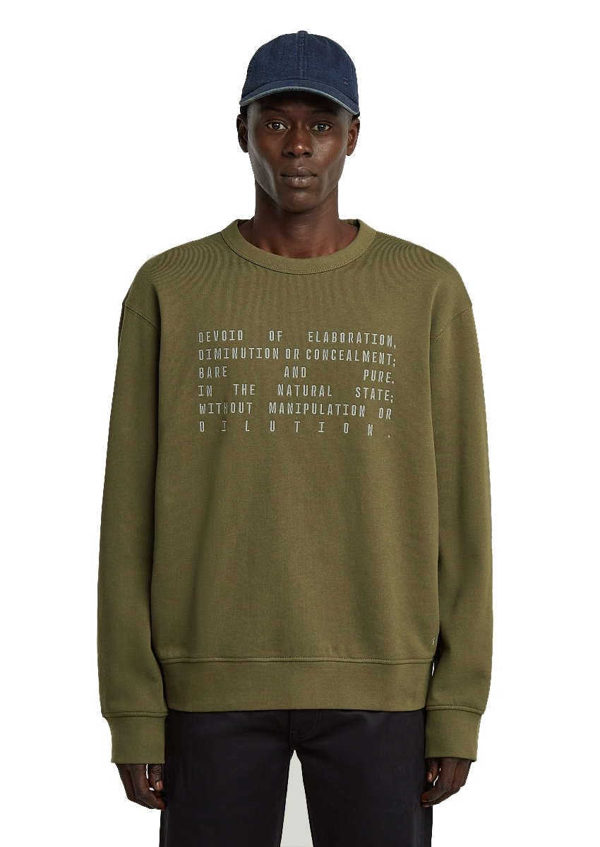 G-Star Text Graphic R SW Felpa Uomo