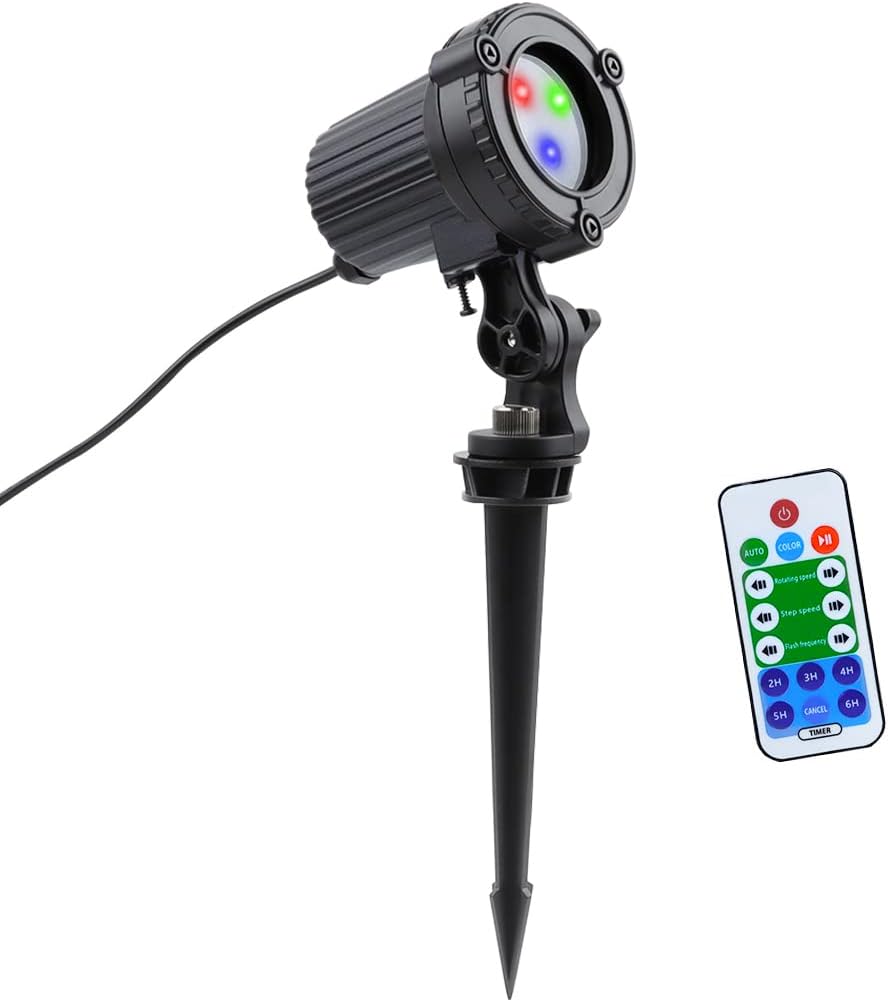 Garden Lights Star Christmas Projector Moving Firefly Lighting LEDs Color Blue Green Red for Party Decoration