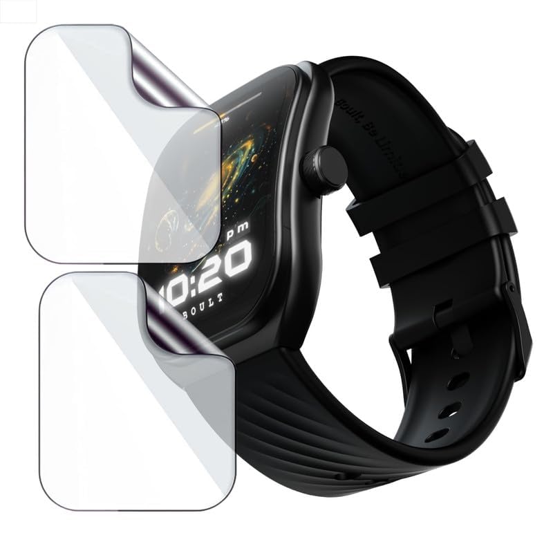 Image of 2-Pack Screen Protector for GOBOULT Trail 2.01 inch Smartwatch - Flexible TPU Screen Guard, HD Clear, Anti Scratch, Bubble Free, Full Coverage Film - Not Tempered Glass