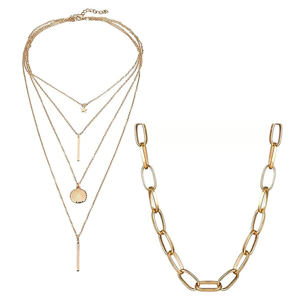 See full amazon price history chart for Jewels Galaxy Jewellery for Women Gold Plated Layered Necklace Combos (JG-PC-NCK-22128), Onesize Jewels Galaxy Jewellery for Women Gold Plated Layered Necklace Combos (JG-PC-NCK-22128), Onesize (B09LD5B386) Amazon Price History, Amazon Price Tracker
