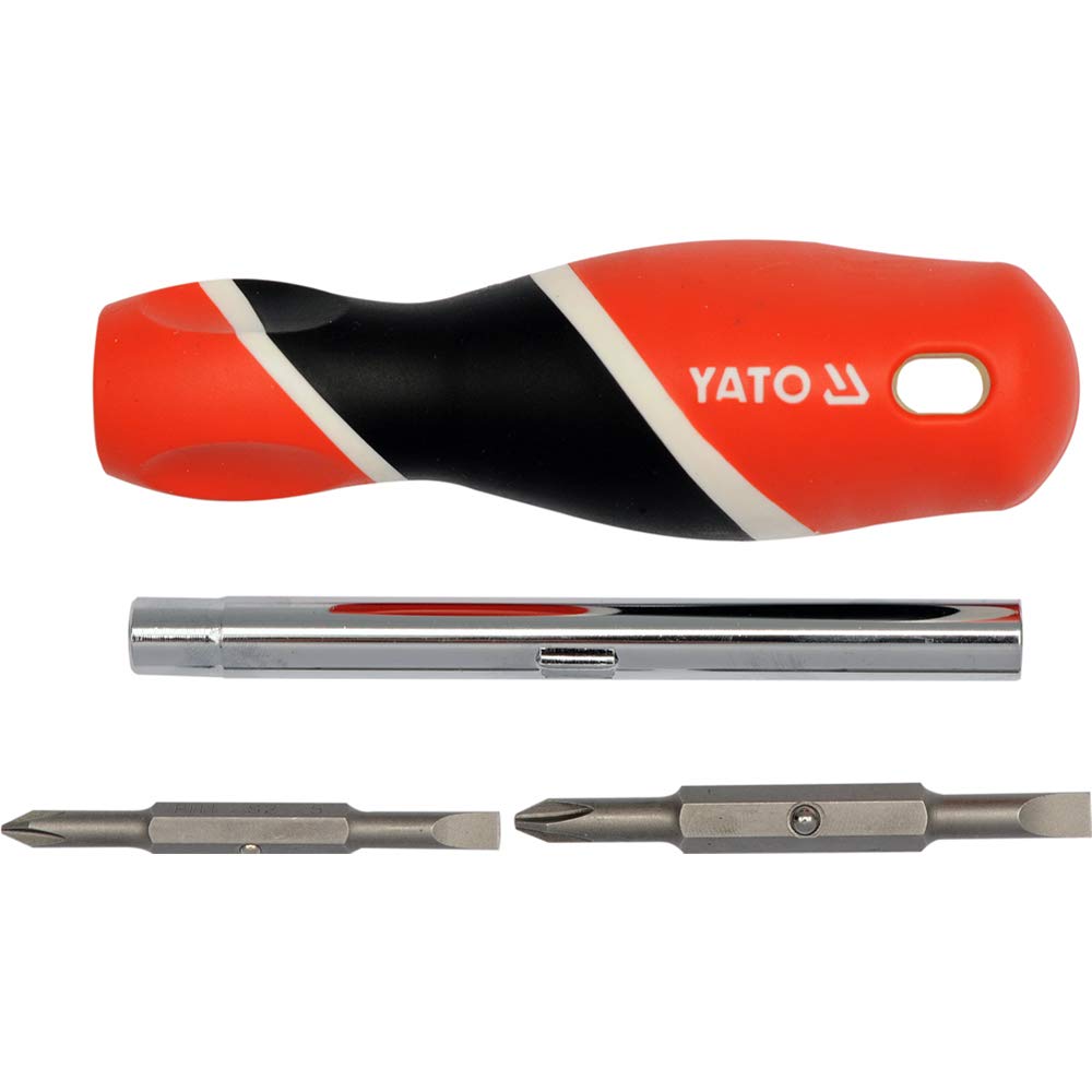 Yato yt-25971 â€“ Two-way Screwdriver S2, Orange and Black