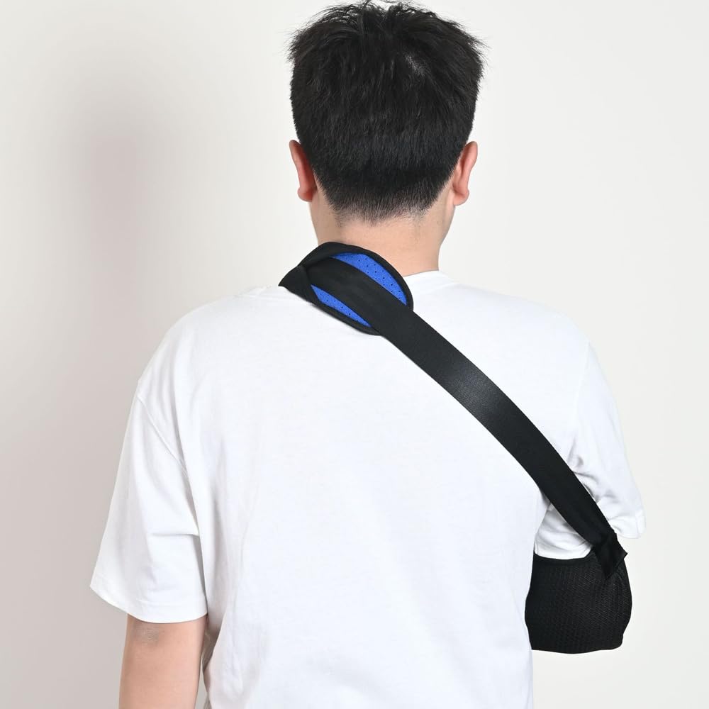 Universal Arm Sling for Shoulder Injury Shoulder Immobilizer Adjustable Arm Support Strap for Broken Wrist, Elbow, Dislocated Shoulder Support Brace Arm Shoulder Sling Arm Brace for Left and Right Arm - Image 2