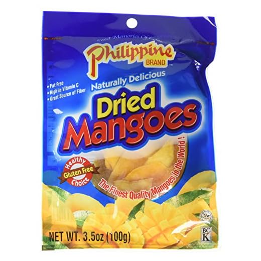 Philippine Brand Dried Mangoes, 3.53oz (Pack of 2)