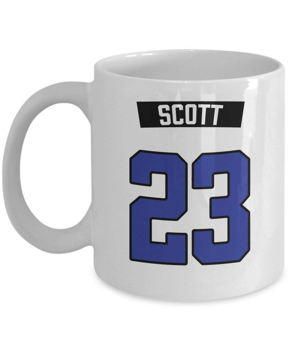 Nathan Scott One Tree Hill Ravens 23 Jersey Coffee Mug Cup (White) 11oz One Tree Hill Tv Show Merchandise Accessories Pin Poster Shirt - For, One Size