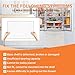 Upgraded MHL61952333 Refrigerator Glass Shelf Compatible with LG Kenmore Refrigerator Shelf Replacement Parts Crisper Drawer Cover Tempered Glass Shelves LG Fridge Shelves Replacement LFCS22520S Part