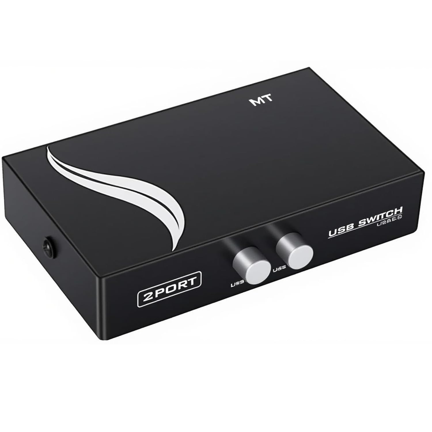 AYECEHI 2 Port VGA Switch Video Selector Switcher Box 15 Pin VGA 2 in 1 Out Switcher Two Way Video Switch for PC TV Monitor - Black