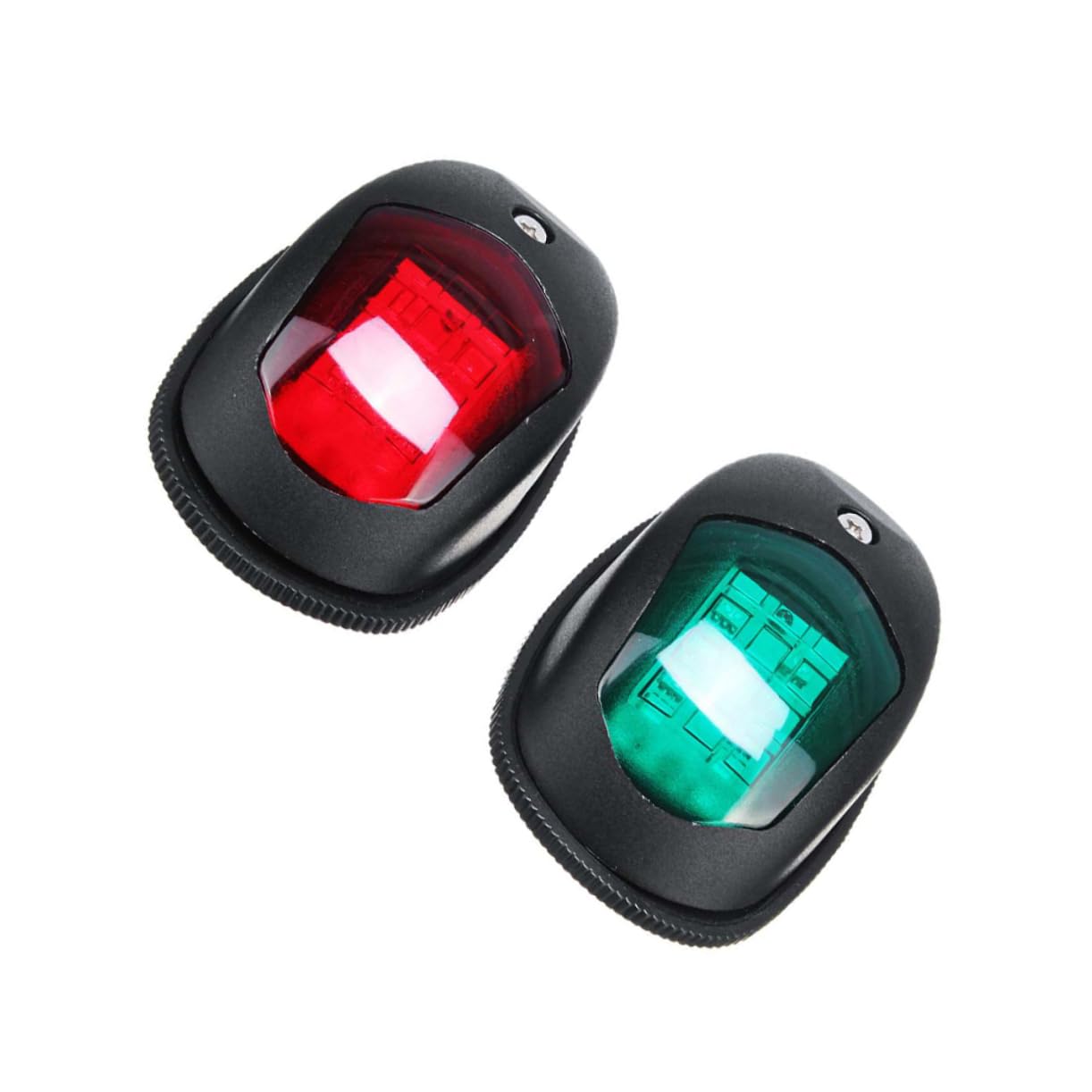 BESTonZON 2pezzi Led Di Navigazionper Barche Impermeabili Segnalazione Rossa Per Yacht e Pontoon Basso Consumo Energetico Alta Visibilità Facile Installazione