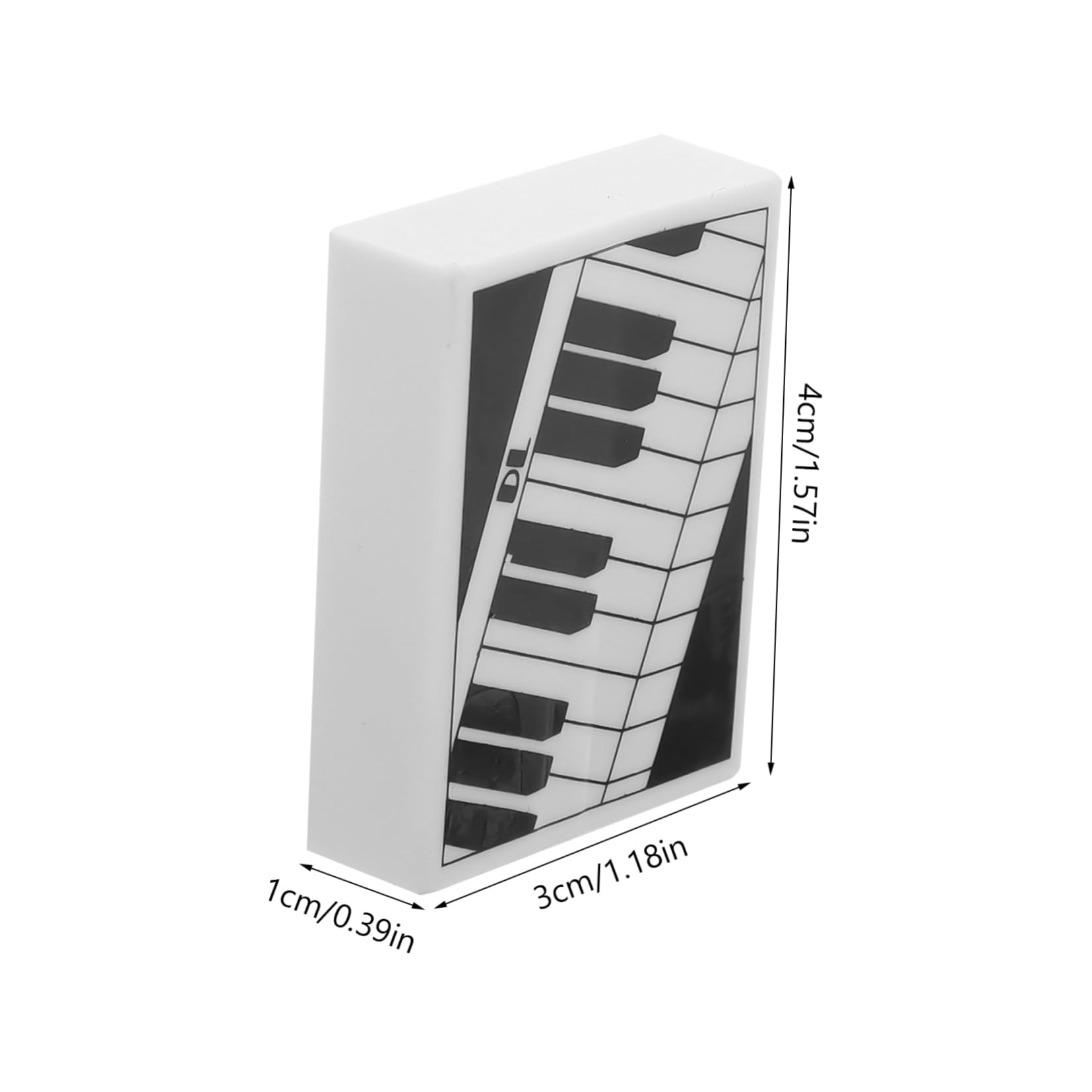 HAPINARY Piano Shaped Eraser Assortment for Students 6pcs Art Erasers for Drawing