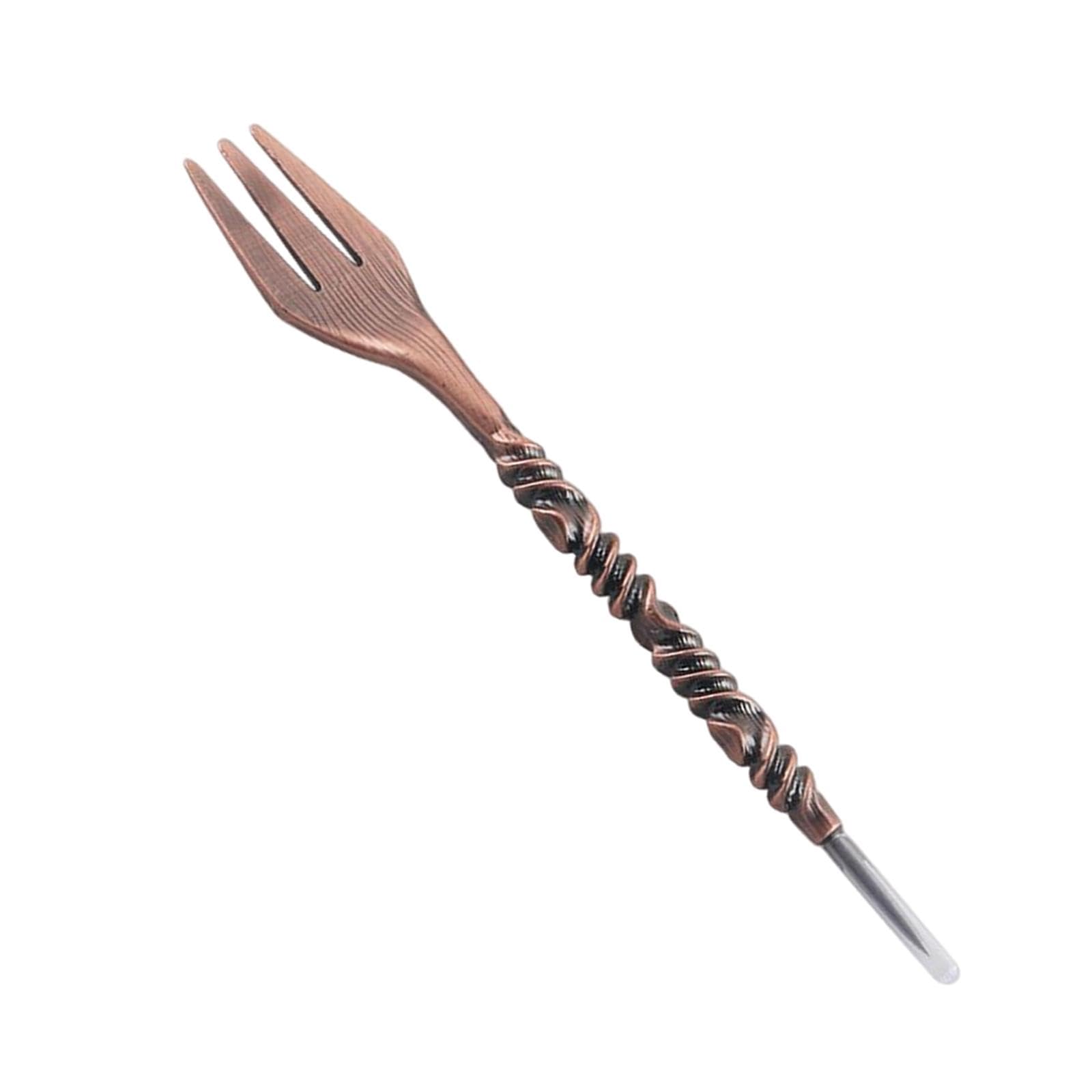 SECRET DESIRE Multipurpose Retro Style Fork Professional Fork Tools 6.5" Long Foil Puncher Red Bronze |Health Care|Smoking Cessation|Other Smoking Cessation-image-3